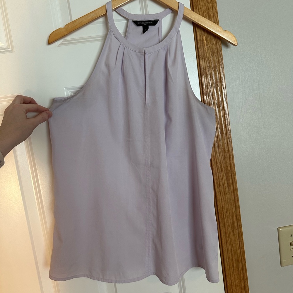 Banana Republic Lavender Halter-Style Sleeveless Tank
